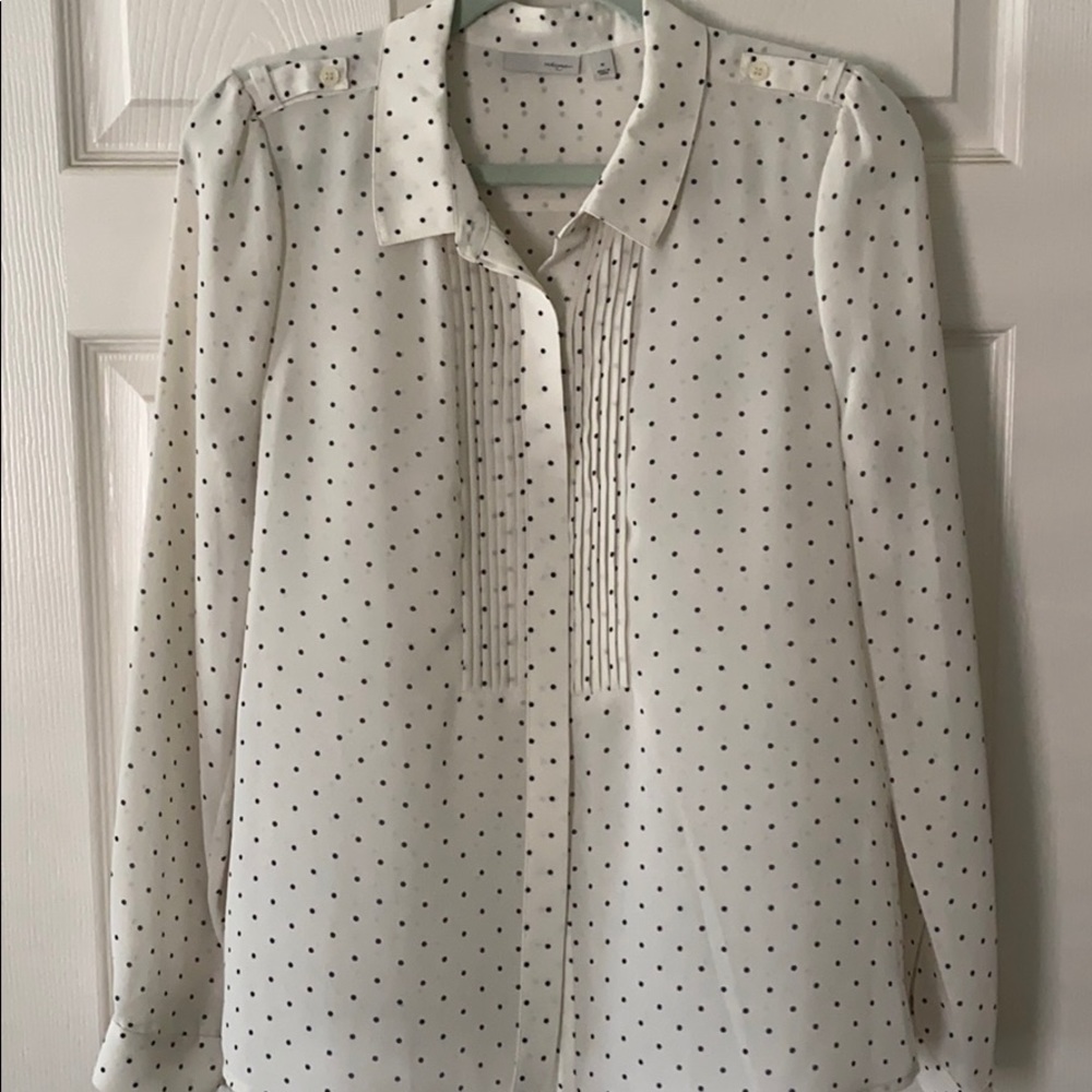Halogen Polka Dot Blouse - Picture 1 of 6